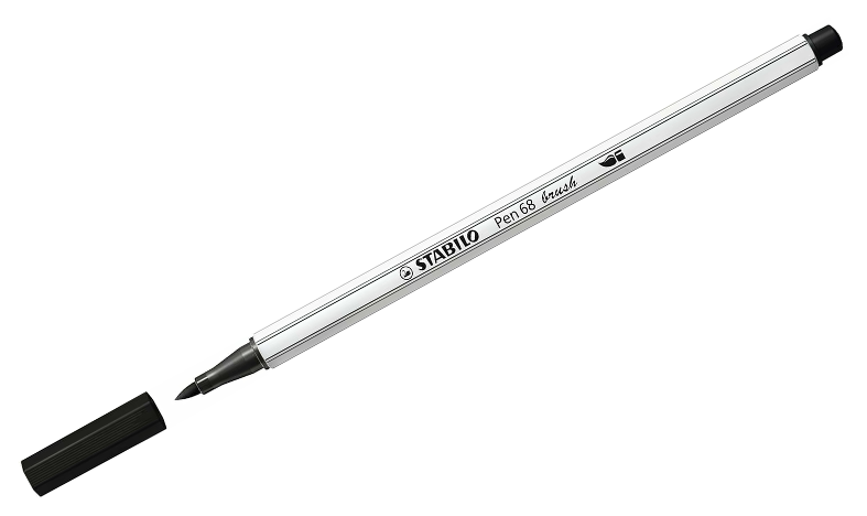 Premium Fibre-Tip Pen with Brush Tip - STABILO Pen 68 Brush - Assorted Pack Sizes &amp; Colours