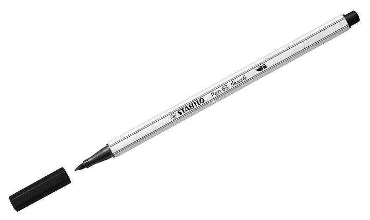 Premium Fibre-Tip Pen with Brush Tip - STABILO Pen 68 Brush - Assorted Pack Sizes &amp; Colours