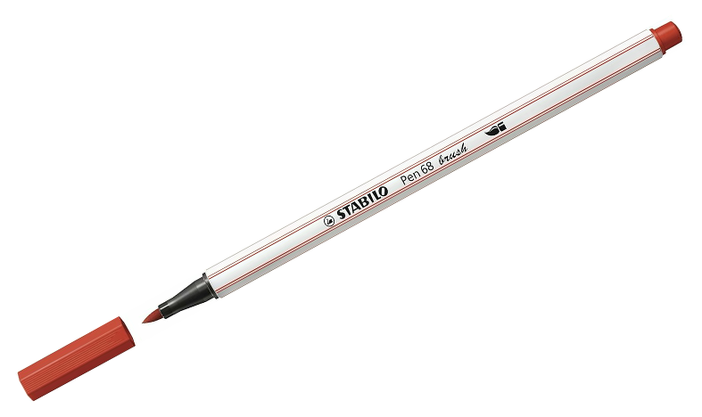 Premium Fibre-Tip Pen with Brush Tip - STABILO Pen 68 Brush - Assorted Pack Sizes &amp; Colours