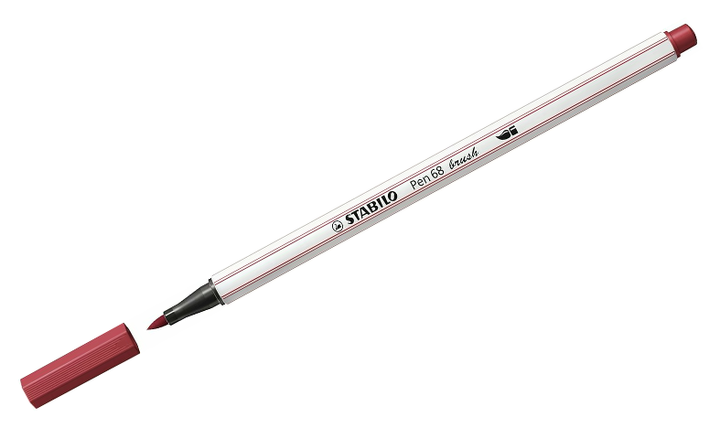Premium Fibre-Tip Pen with Brush Tip - STABILO Pen 68 Brush - Assorted Pack Sizes &amp; Colours