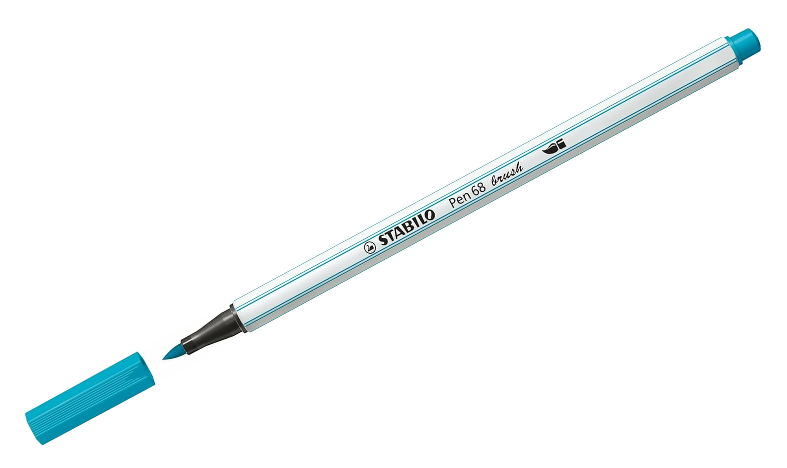 Premium Fibre-Tip Pen with Brush Tip - STABILO Pen 68 Brush - Assorted Pack Sizes &amp; Colours