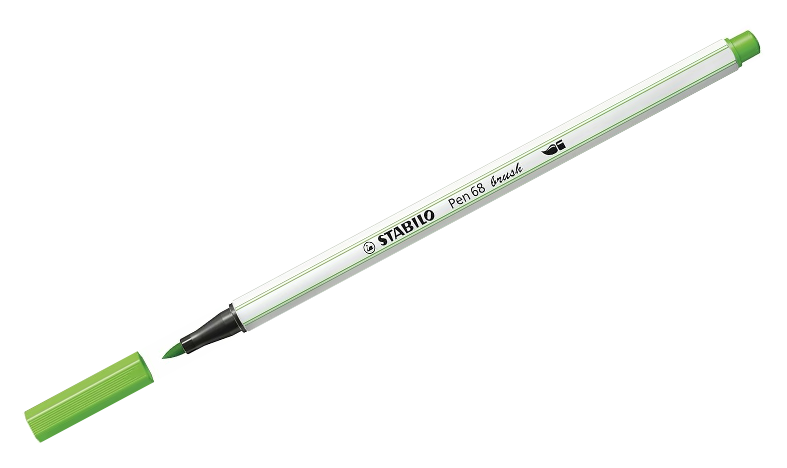Premium Fibre-Tip Pen with Brush Tip - STABILO Pen 68 Brush - Assorted Pack Sizes &amp; Colours