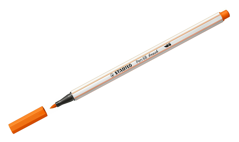 Premium Fibre-Tip Pen with Brush Tip - STABILO Pen 68 Brush - Assorted Pack Sizes &amp; Colours