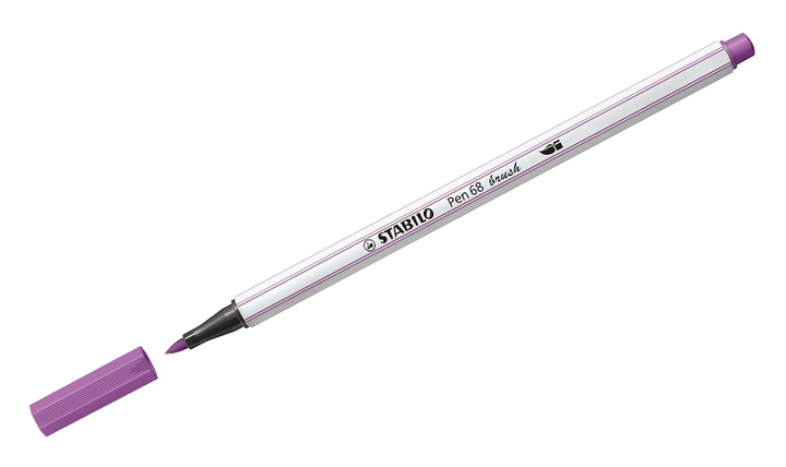 Premium Fibre-Tip Pen with Brush Tip - STABILO Pen 68 Brush - Assorted Pack Sizes &amp; Colours