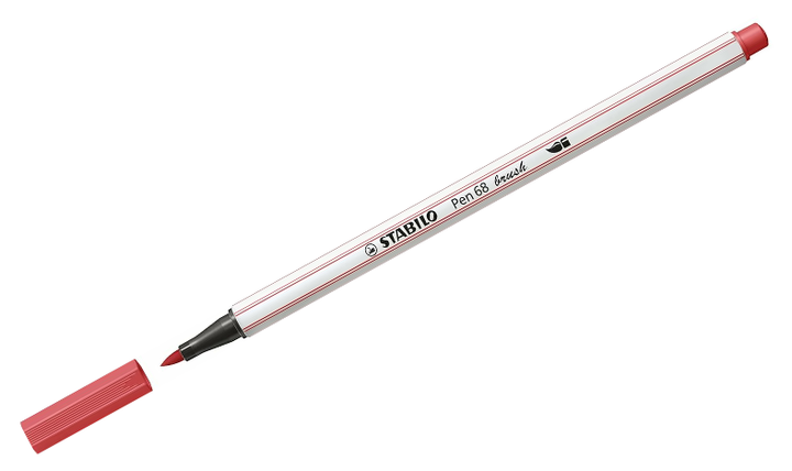 Premium Fibre-Tip Pen with Brush Tip - STABILO Pen 68 Brush - Assorted Pack Sizes &amp; Colours