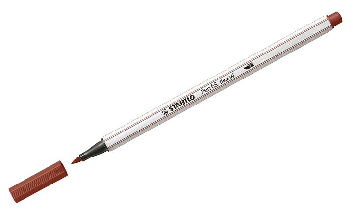 Premium Fibre-Tip Pen with Brush Tip - STABILO Pen 68 Brush - Assorted Pack Sizes &amp; Colours
