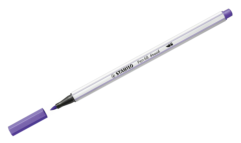 Premium Fibre-Tip Pen with Brush Tip - STABILO Pen 68 Brush - Assorted Pack Sizes &amp; Colours