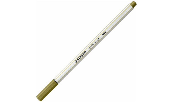 Premium Fibre-Tip Pen with Brush Tip - STABILO Pen 68 brush - ARTY - ColorParade - Pack of 20 - Assorted Colours