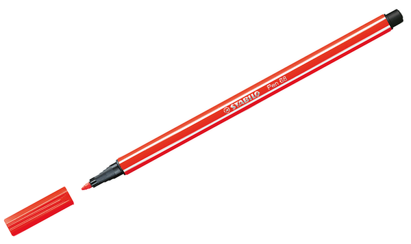 Premium Fibre-Tip Pen - STABILO Pen 68 - ARTY - Pack of 65 - Assorted Colours