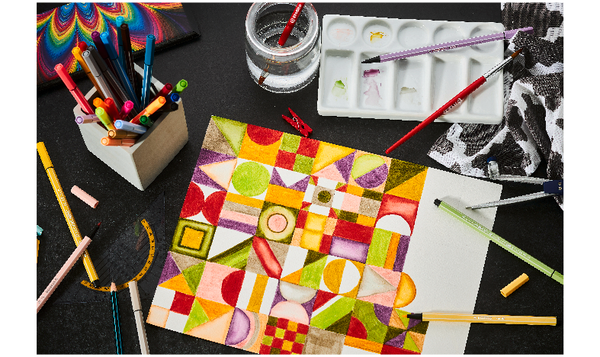 Premium Fibre-Tip Pen - STABILO Pen 68 - ARTY - Tin of 66 - Assorted Colours