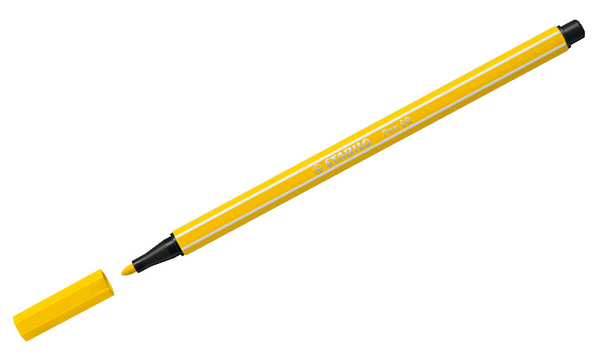 Premium Fibre-Tip Pen - STABILO Pen 68 - ARTY - Tin of 66 - Assorted Colours
