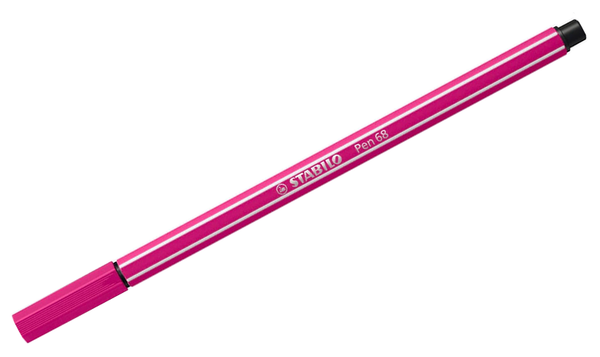 Premium Fibre-Tip Pen - STABILO Pen 68 - Zigzag Deskset of 18 - Assorted Colours