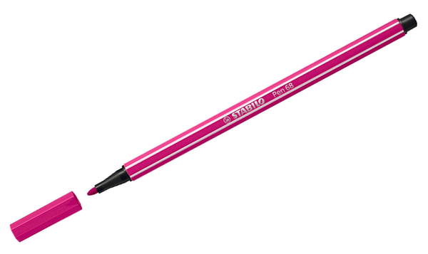 Premium Fibre-Tip Pen - STABILO Pen 68 - Zigzag Deskset of 18 - Assorted Colours