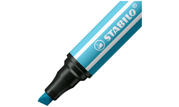 Premium Fibre-Tip Pen with Chisel Tip - STABILO Pen 68 MAX - ARTY - Pack of 12 - Assorted Colours