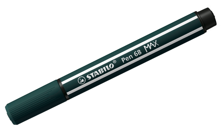 Premium Fibre-Tip Pen with Chisel Tip - STABILO Pen 68 MAX - ARTY - Pack of 24 - Assorted Colours