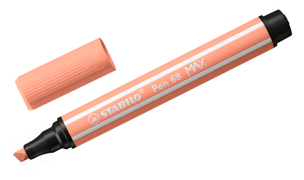 Premium Fibre-Tip Pen with Chisel Tip - STABILO Pen 68 MAX - Assorted Pack Sizes & Colours