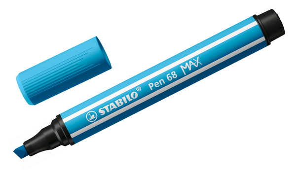 Premium Fibre-Tip Pen with Chisel Tip - STABILO Pen 68 MAX - Assorted Pack Sizes & Colours