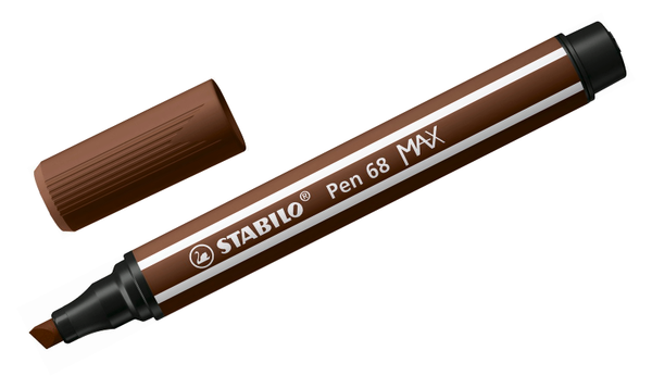 Premium Fibre-Tip Pen with Chisel Tip - STABILO Pen 68 MAX - Assorted Pack Sizes & Colours