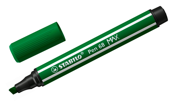 Premium Fibre-Tip Pen with Chisel Tip - STABILO Pen 68 MAX - Assorted Pack Sizes & Colours