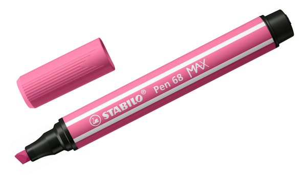 Premium Fibre-Tip Pen with Chisel Tip - STABILO Pen 68 MAX - Assorted Pack Sizes & Colours