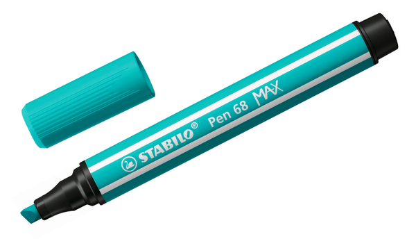 Premium Fibre-Tip Pen with Chisel Tip - STABILO Pen 68 MAX - Assorted Pack Sizes & Colours