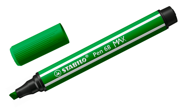Premium Fibre-Tip Pen with Chisel Tip - STABILO Pen 68 MAX - Assorted Pack Sizes & Colours