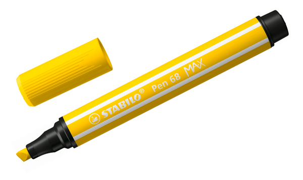 Premium Fibre-Tip Pen with Chisel Tip - STABILO Pen 68 MAX - Assorted Pack Sizes & Colours