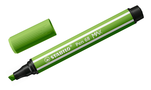 Premium Fibre-Tip Pen with Chisel Tip - STABILO Pen 68 MAX - Assorted Pack Sizes & Colours