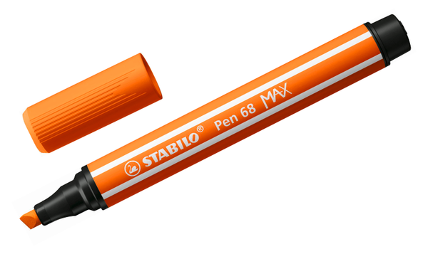 Premium Fibre-Tip Pen with Chisel Tip - STABILO Pen 68 MAX - Assorted Pack Sizes & Colours