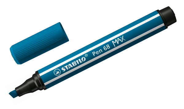 Premium Fibre-Tip Pen with Chisel Tip - STABILO Pen 68 MAX - Assorted Pack Sizes & Colours