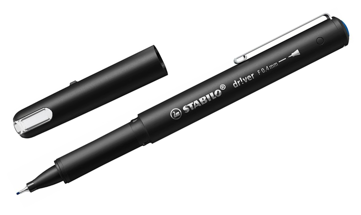 Premium Fineliner - STABILO dr!ver - Fine - Pack of 1 - Blue