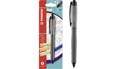Retractable Gel Pen - STABILO PALETTE - Pack of 1 - Black
