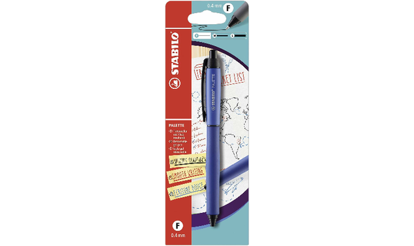 Retractable Gel Pen - STABILO PALETTE - Pack of 1 - Blue
