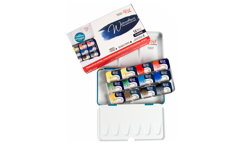 Rosa Watercolour Full Pan Classic Set of 12