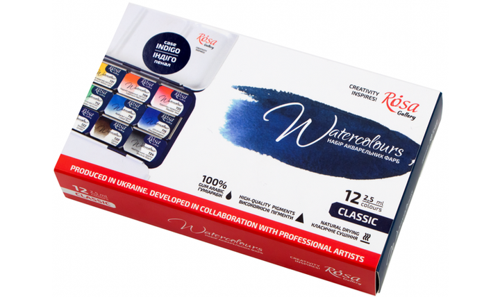Rosa Watercolour Full Pan Classic Set of 12