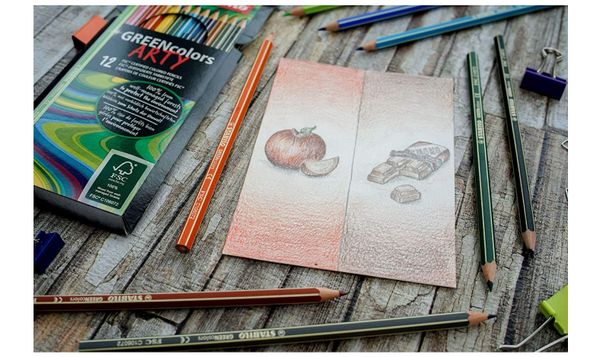 Eco-Friendly Colouring Pencil - STABILO GREENcolors ARTY - Pack of 24 - Assorted Colours