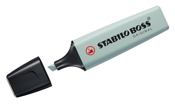 Highlighter - STABILO BOSS ORIGINAL NatureCOLORS - Pack of 4 - Beige, Warm Grey, Earth Green, Black