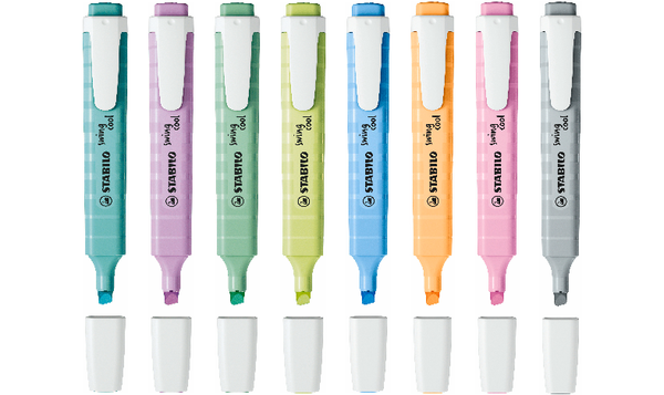 Highlighter - STABILO swing cool Pastel - Pack of 8 - Assorted Colours