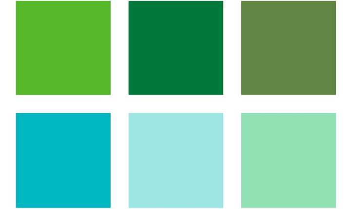 STAEDTLER Pigment Arts Brush Pen Set of 6 Greens &amp; Turquoises