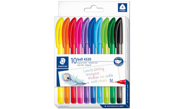 STAEDTLER Rainbow Ballpoint Pen Set of 10