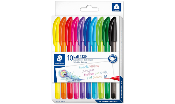 STAEDTLER Rainbow Ballpoint Pen Set of 10