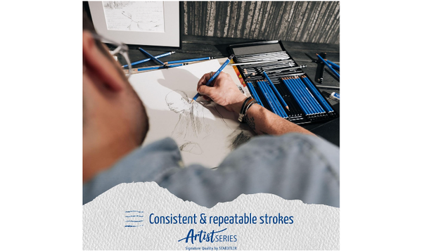 STAEDTLER Mars Lumograph Sketching & Drawing Pencils Tin of 24 Assorted