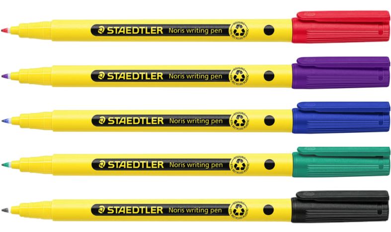 STAEDTLER Noris Handwriting Pen Assorted Pack of 5