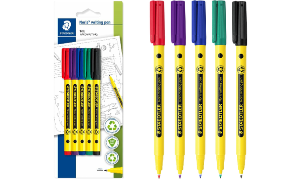 STAEDTLER Noris Handwriting Pen Assorted Pack of 5