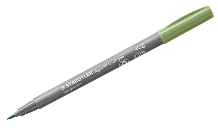 STAEDTLER Pigment Arts Brush Pen Set of 12 Nature