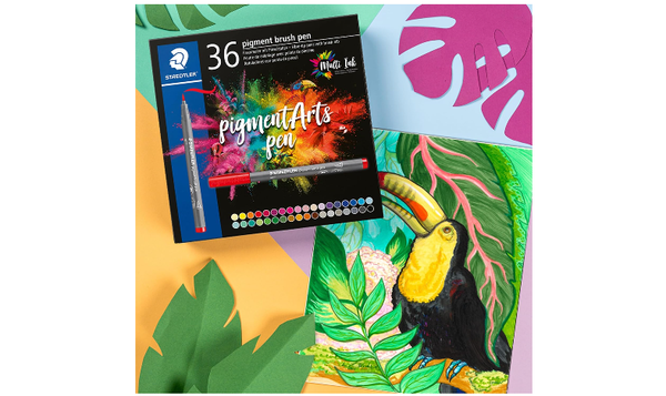 STAEDTLER Pigment Arts Brush Pen Set of 36 Assorted