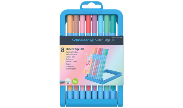 Schneider Slider Edge XB Ballpoint Pen Pastel Set of 8 Assorted