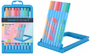 Schneider Slider Edge XB Ballpoint Pen Pastel Set of 8 Assorted
