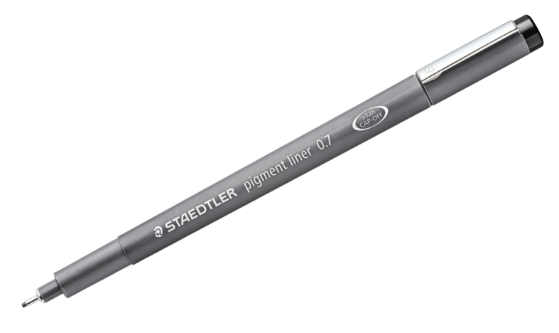 STAEDTLER 308 Pigment Liner Pen Assorted Deskset of 8