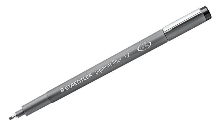 STAEDTLER 308 Pigment Liner Pen Assorted Deskset of 8
